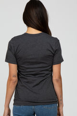 Charcoal Mama Short Sleeve Top