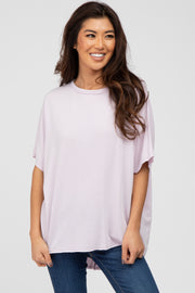 Lavender Dolman Sleeve Terry Top