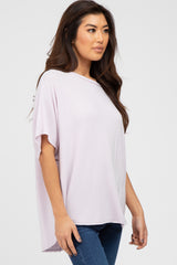 Lavender Dolman Sleeve Terry Top