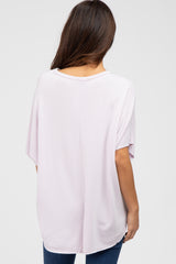 Lavender Dolman Sleeve Terry Top