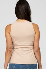 Taupe Ribbed Tank Top