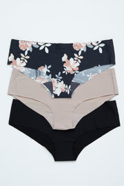 Neutrals Floral Seamless Underwear Set