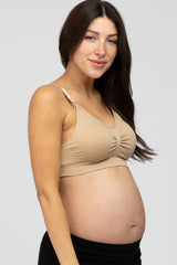 Beige Maternity/ Nursing Bra