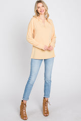 Yellow Soft Knit Long Sleeve Top