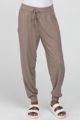 Taupe Ribbed Jogger