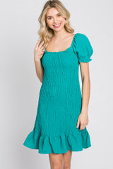 Jade Smocked Puff Sleeve Dress