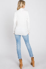 Ivory Draped Wrap Nursing Top