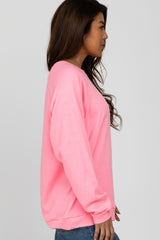 Pink Long Sleeve Top