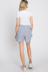 Charcoal Striped Shorts