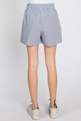 Charcoal Striped Shorts