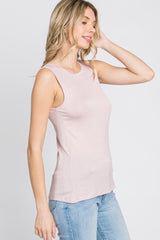 Light Pink Basic Sleeveless Top