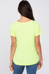 Neon Yellow Pocket Tee