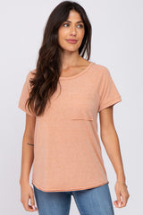 Peach Pocket Tee