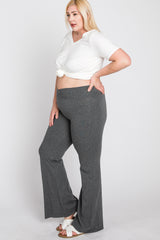 Charcoal Layered V-Front Plus Leggings