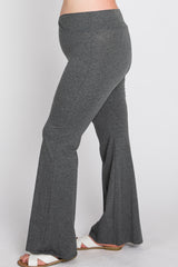 Charcoal Layered V-Front Plus Leggings