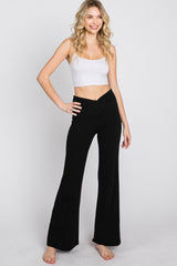 Black Layered V-Front Maternity Leggings