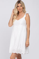 White Eyelet Lace Dress