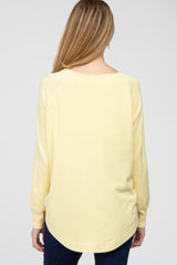 Yellow Soft Maternity Sweater