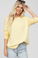 Yellow Soft Maternity Sweater