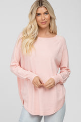 Light Pink Soft Maternity Sweater