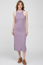 Lavender Racerback Basic Midi Dress