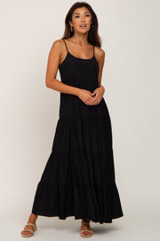 Black Tiered Maxi Dress