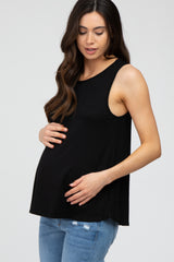 Black Swing Maternity Tank Top