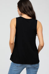 Black Swing Maternity Tank Top