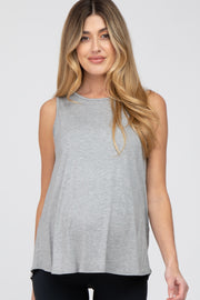 Heather Grey Swing Maternity Tank Top