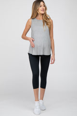 Heather Grey Swing Maternity Tank Top