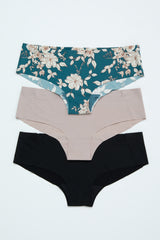 Multi-Color Floral Seamless Underwear Set