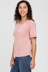 Light Pink Button Up Top