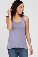 Lavender Basic Maternity Tank Top