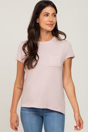 Taupe Basic Short Sleeve Top