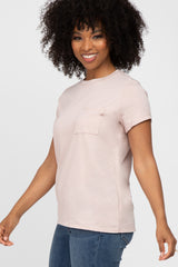 Pink Front Pocket Top