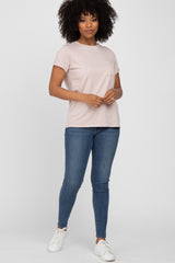 Pink Front Pocket Top