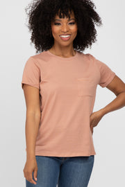 Salmon Front Pocket Top