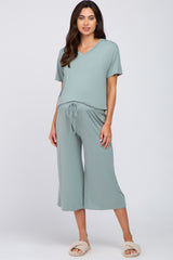 Sage V-Neck Maternity Sleep Set