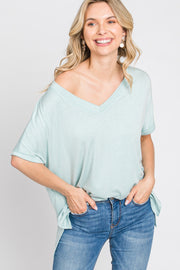 Mint V-Neck Tee