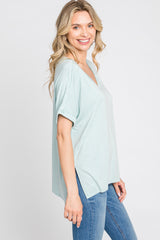 Mint V-Neck Tee