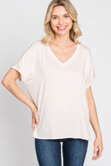 Light Pink V-Neck Tee