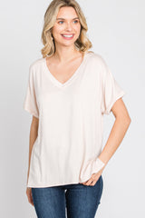 Light Pink V-Neck Tee