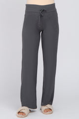 Charcoal Drawstring Maternity Lounge Pants