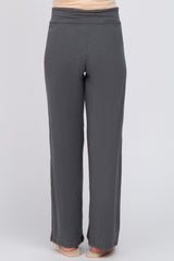 Charcoal Drawstring Maternity Lounge Pants