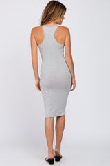 Heather Grey Sleeveless Racerback Dress