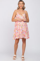 Multi Color Floral Maternity Dress