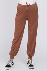 Camel Maternity Jogger Pants