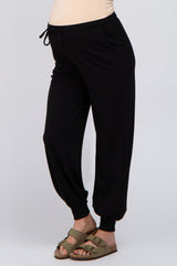 Black Maternity Jogger Pants