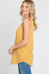 Yellow V-Neck Tank Top