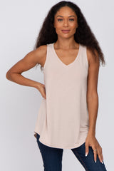 Light Pink V-Neck Tank Top